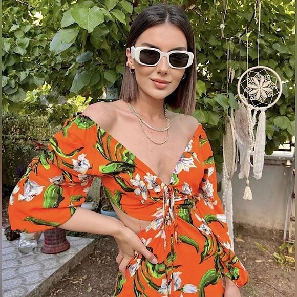 Zara Maxi Dress Floral Dress Size M TIKTOK • BLOGGER FAVORITE - Picture 7 of 16